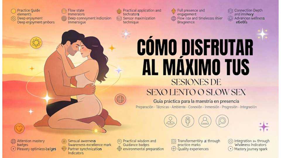 Cómo disfrutar al máximo tus sesiones de sexo lento o Slow Sex